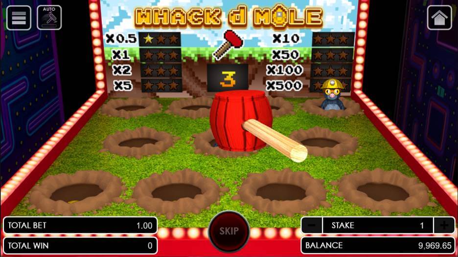 Whack d Mole game